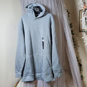 Xersion Activewear Athleisure Pullover Fleece Lined Hoodie Grey Pocket Size 2XLT